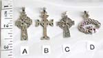 Religious accessory fashion wholesale factory. Celtic cross sterling silver pendants